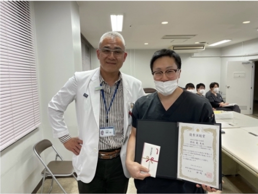 神奈川整形災害外科研究会で井垣先生が優秀演題賞を受賞いたしました